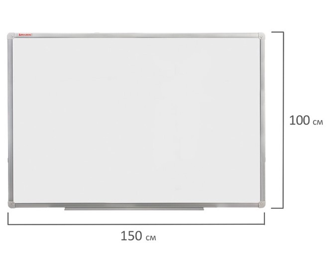 Магнитная доска для рисования BRAUBERG 100х150 см, алюминиевая рамка в Перми - изображение 8