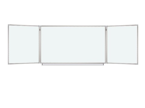 Магнитная доска на стену BRAUBERG 100х150/300 см, 3-х элементная в Нижневартовске - изображение