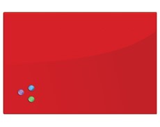 Доска магнитная настенная BRAUBERG 40х60 см, красная в Перми