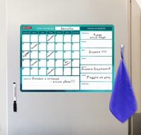 Планинг магнитный на холодильник BRAUBERG, "Месяц и Неделя", 42х30 см с маркером и салфеткой в Казани - предосмотр 4